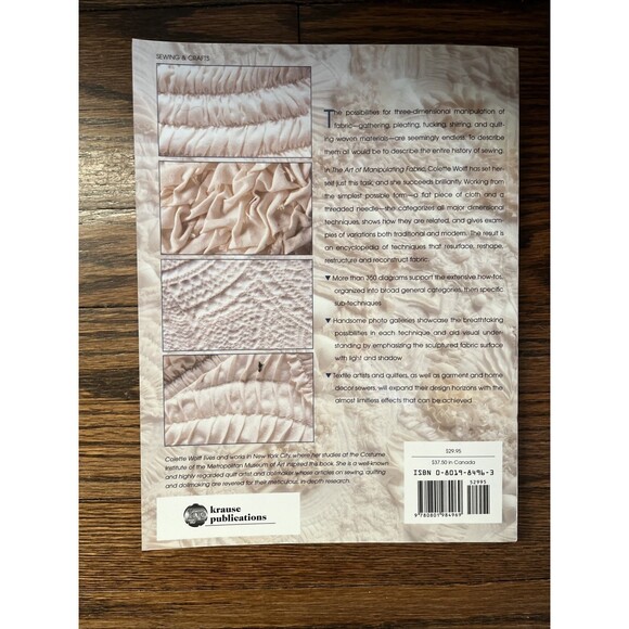 The Art of Manipulating Fabric - paperback Wolff, Colette Soft Cover - Picture 4 of 4